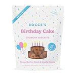 Bocce’s Bakery Birthday Cake Dog Treats, All-Natural Peanut Butter Vanilla Biscuits