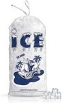 50 Pack Ice Bags 10 lb, Heavy-Duty 