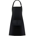 chenqi Kitchen Apron Adjustable Bib Apron with 2 Pockets, Unisex Cooking Apron for Home Kitchen, Baking, Restaurant, Coffee house BBQ