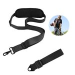 PEUTIER Grass Trimmer Harness Strap, Adjustable Strimmer Harness with Shoulder Pad Weed Wacker Strap Long Petrol Trimmer Strap Lawn Mower Strap for Easy Yard Work