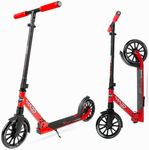 Folding Kick Scooter with Suspension for Adults and Teens – Adjustable Handlebar – Big 200mm Wheels – Lightweight Frame – 250lbs Capacity – Madd Gear Metro Cruise 250