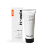 Minimalist Light Fluid Sunscreen SPF 50 PA++++ | Clinically Tested in US (In-Vivo) | No White Cast | Broad Spectrum | Lightweight, Water & Sweat Resistant | For Women & Men | 50ml