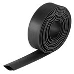 sourcing map Heat Shrink Tubing, 3/4"(20mm) Dia 2:1 rate Shrinkable Tube Cable Sleeve 7m - Black