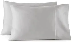 Whisper Organics 100% Organic Cotton Pillow Case Set, 500 Thread Count - GOTS Certified (King, Grey)