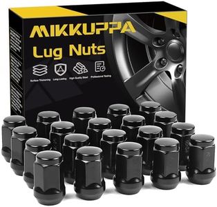 MIKKUPPA 1/2-20 Lug Nuts for 1987-2018 Jeep Wrangler, 2002-2012 Jeep Liberty, 1993-2010 Jeep Grand Cherokee Aftermarket Wheel 20pcs Black Closed End Lug Nuts