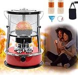 Paraffin Heaters-Kerosene Stove Heater, Kerosene Stove Burner For Indoor Outdoor, Patio, Deck, Home Indoor Emergency Heater With Glass Chimney, 5.3l