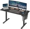 SONGMICS Bureau Électrique Réglable en Hauteur, 140 x 60 cm, Table Assis-Debout, Fonction Mémoire 4 Hauteurs, pour Bureau, Télétravail, Noir d'encre LSD134B01