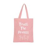 PIXEL HOME DECOR© Reusable Tote Bags | 100% Organic Cotton Shopping/Grocery Bag | Eco-Friendly, Multi-Purpose Bag | Multiple Stylish Designs (BOGO Bag Pack Of 3) (CANDY PINK PACK OF 1)