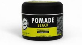 Rolda Black Pomade - Medium Hold With Radiant Shine - Grey Hair Coverage - Water-Based, All-Day, Flake-Free Formula