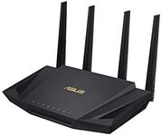 ASUS RT-AX58U V2 WIFI 6 AX3000 Dual-Band Extendable Mesh WiFi Router, with Mobile Tethering (Replacement of 4G 5G routers) AIMESH MU-MIMO Game Rangeboost Trend Aiprotection Pro security, Adaptive QoS