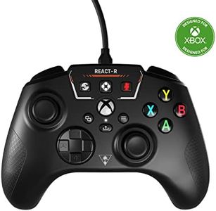 Turtle Beach REACT-R Controller Wired Game Controller – Xbox Series X, Xbox Series S, Xbox One & Windows – Audio Controls, Mappable Buttons, Textured Grips – Black