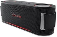 LG xboom Bounce by will.i.am, xboom Signature Sound, Portable Bluetooth Speaker, IP67 Dust and Water Resistant, up to 30 Hours of Playback, MIL-STD 810H Durability, Adjustable Carrying Strap