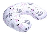 BREAST FEEDING MATERNITY NURSING PILLOW BABY SUPPORT AMAZING DESIGNS (pink animals)