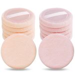 Sibba Beauty Blender Makeup Sponge 12 PCS Fluffy Make Up Foundation Applicator Face Blending Setting Pads Cosmetics Matte Loose Powder Body Paint Painting Wet Dry Application Brushes (pink/skin color)