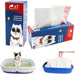 10 Pcs Litter Tray Liners, Cat Litter Tray Liners Scratch Resistant Bags, Thickened Cat Litter Liners With Drawstrings, Cat Litter Bags for Ordinary or Large Litter Tray (78.7x43.1cm)