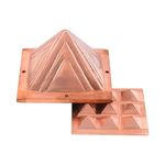 Tree Maison CORONATING Homes Copper 2 Layer VASTU Pyramid for Home and Office (Copper, 3 INCH)