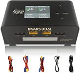 Gens Ace Lipo Battery Charger Imars Dual Smart Lipo Charger 15A AC 200W DC 600W RC Charger（Black）