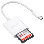 KiWiBiRD USB C SD Card Reader, SD to Type C OTG Adapter for SDHC SDXC UHS-I Cards Compatible with iPhone 15 Plus Pro Max MacBook Air Pro iPad Pro Air iPad mini 6 iMac Galaxy S24 S23 Android phone