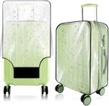 KSSZZCO Thicken Clear Luggage Cover Protector, 28" PVC Luggage Covers for Suitcase Waterproof Dustproof Anti-scratch Travel Suitcase Covers Case for Wheeled Luggage