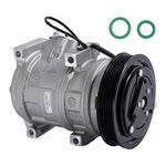 Automotive AC Compressor - Compatible with Acura & Honda Vehicles - MDX, TL, Accord, Odyssey, Pilot & Ridgeline - Replaces 38810RCAA01, 10736C, 639318 - HVAC Air Conditioning Compressor