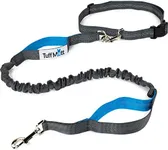 Tuff Mutt Hands Free Dog Leash, A Dog Running Leash for Dogs That Makes A Great Waist Leash for Dog Walking, Double Handle Bungee Dog Leash with Reflective Stitching and Adjustable Dog Walking Belt