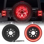 Spare Tire Brake Light Plug & Play LED 3rd JL Third Brake Light Wheel Light for 2018 2019 2020 Wrangler JL JLU Tail Light Rear Light