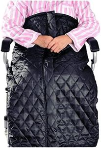 Manta para silla de ruedas Espesar Cubiertas cálidas Protección contra el frío Manta de forro polar para silla de ruedas Accesorios para personas mayores con problemas de cintura en las piernas(negro)