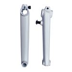 Cervus New BMX Three Piece Cr-Mo Tubular Crank Arm With One-Pinch Bolt 175mm White