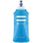 Fitly Soft Water Bottle | Shrink As You Drink Soft Flask for Hydration Pack | Folding Water Bottle Ideal for Running, Hiking, Cycling, Climbing & Rigorous Activity (13.5 oz - 400 ml)