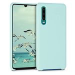 kwmobile Case Compatible with Huawei P30 Case - TPU Silicone Phone Cover with Soft Finish - Mint Matte