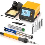 Muibe JK968S 90W Digital Soldering Iron Kit, with Precise Heat Control (356°F to 896°F), Sleep Mode, Temperature Calibration, Soldering Kit for electronics and DIY