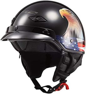 LS2 Helmets Motorcycle & Powersports Helmet's Half Bagger Murica Medium