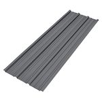 BIRCHTREE 16x Roof Sheets Corrugated Garage Shed Side Panels Metal Roofing Covers Carport Greenhouse1080X426MM RSS01 Grey