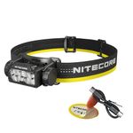 Nitecore HC60 UHE 1600 Lumen Headlamp, USB-C Rechargeable with White and Red Beams for Night Runing, Camping, Hiking, Hunting, and Industrial Work Sticker