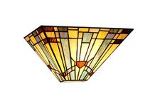 Chloe Lighting CH33293MS12-WS1 Kinsey, Tiffany-Style Mission 1-Light Wall Sconce, 12-Inch Wide, Multi-Colored