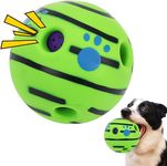 PetVogue 5.5 inches Wobble Giggle Interactive Squeaky Dog Ball, Funny Giggle Sound When Rolled or Shaken, Interactive Toy for Small Medium and Large Dog