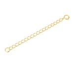 1pc Adabele Authentic Gold Plated Sterling Silver Jewelry Making Curb Chain Extender Removable Adjustable 2 inch Extension for Necklace Anklet Bracelet SS279-2