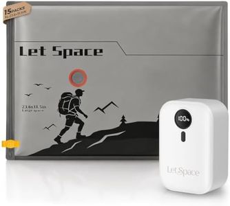 LetSpace Vacuum Storage Bags with Electric Pump, 60kPa Professional Suction Vacuum Seal Bags for Clothing and Bedding, Travel Vacuum Bags with Portable Cordless Pump, Space Saver Bags 15 Jumbo Set