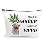 Funny Weed Leaf Makeup Cosmetic Bag