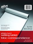 Hilroy 35700 Social Stationary Writing Tablet, 8x10-Inch, 50 Sheets, Plain White Paper