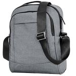 FATMUG Sling Cross Body, One Side Shoulder Bag Men & Women Tablet bag(upto 10 in)-Light Grey