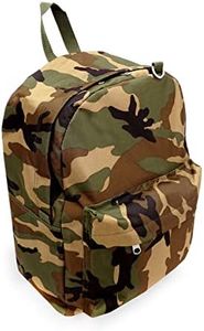 Everest Unisex Adults Classic Woodland Camo Backpack, Camouflage