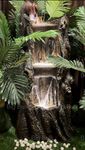 Big Bulk Tree Log Fiber Fountain for Home Decor/Living Room/Hall/Office/Garden/Room Indoor/Outdoor (55 x 40 x105 cm) (Tree Log)
