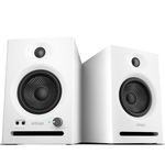 Ortizan Dual-Mode 2.0 Studio Monitors, Active Monitor Speakers Bluetooth 5.3 Wireless Computer PC, 80W Power Bookshelf Speakers, Wooden Enclosure for Recording Multimedia, Gaming, Music Production