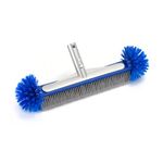 MOTORBUDDY Pool Brush Head for Cleaning Pool Walls, Heavy Duty Inground Above Ground Swimming Pool Scrub Brushes for Pebble Tech, Premium Strong Bristle & Reinforced Aluminium Back