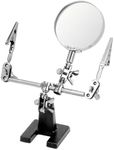 Helping Hand Magnifier Magnifying Glass Jewelry Clamp Holder Soldering Stand