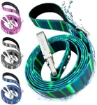 Rubyloo Waterproof Dog Leash 6ft | 100% Washable, Stink Proof, Odor Proof, Fade Proof, Dirt Proof | Soft Padded Handle, Easy Clean | Rust & Corrosion Resistant Zinc Alloy Clip & D-Ring | Teal (1")