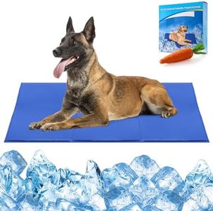 Dog Self Cooling Mat for Pets, Cats Over 50lbs, Cooling Gel Pad for Kennels, Crates, Beds, Size L 24x39 inch