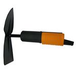 Fiskars QuikFit Double Scraper Hoe, Tool Head, Length: 18.5 cm, Steel Head, Black/Orange, 1000734