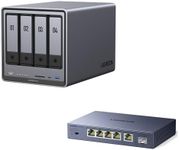 UGREEN NASync DXP4800 Plus 4-Bay Desktop NAS Bundle with 2.5gb Switch